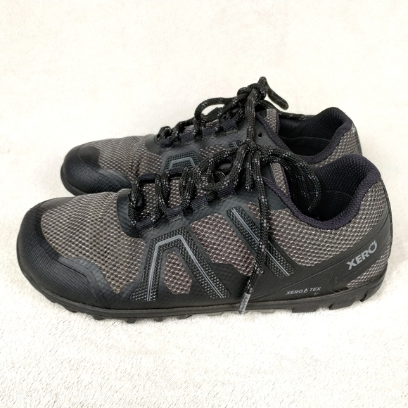 Xero Shoes Mesa Trail WP Black Women's Shoes Zero Drop Wide Toe Box Lightweight - Picture 1 of 8
